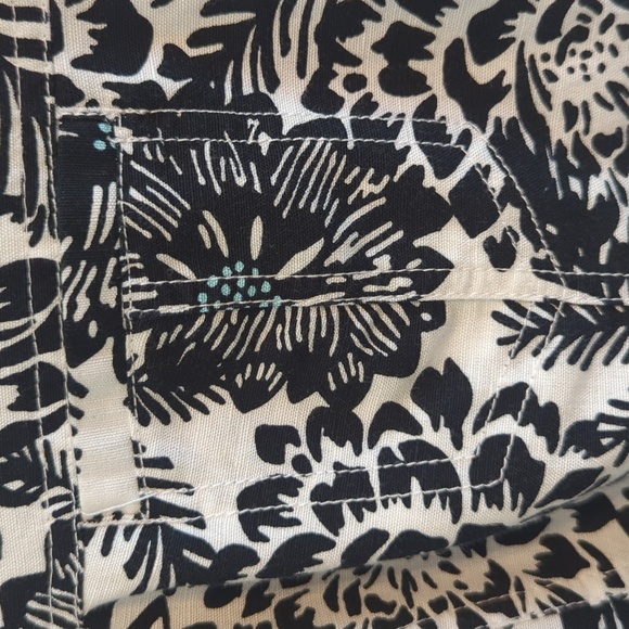 Croft & Barrow | Jacket Blazer | LINEN Blend | Black & White | Zip Up  Size Smal - Picture 5 of 16